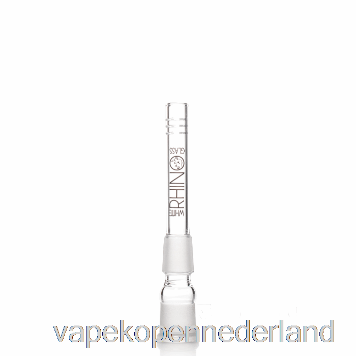 Vape Nederland Witte Neushoorn 19/19 Glazen Downstem 4inch